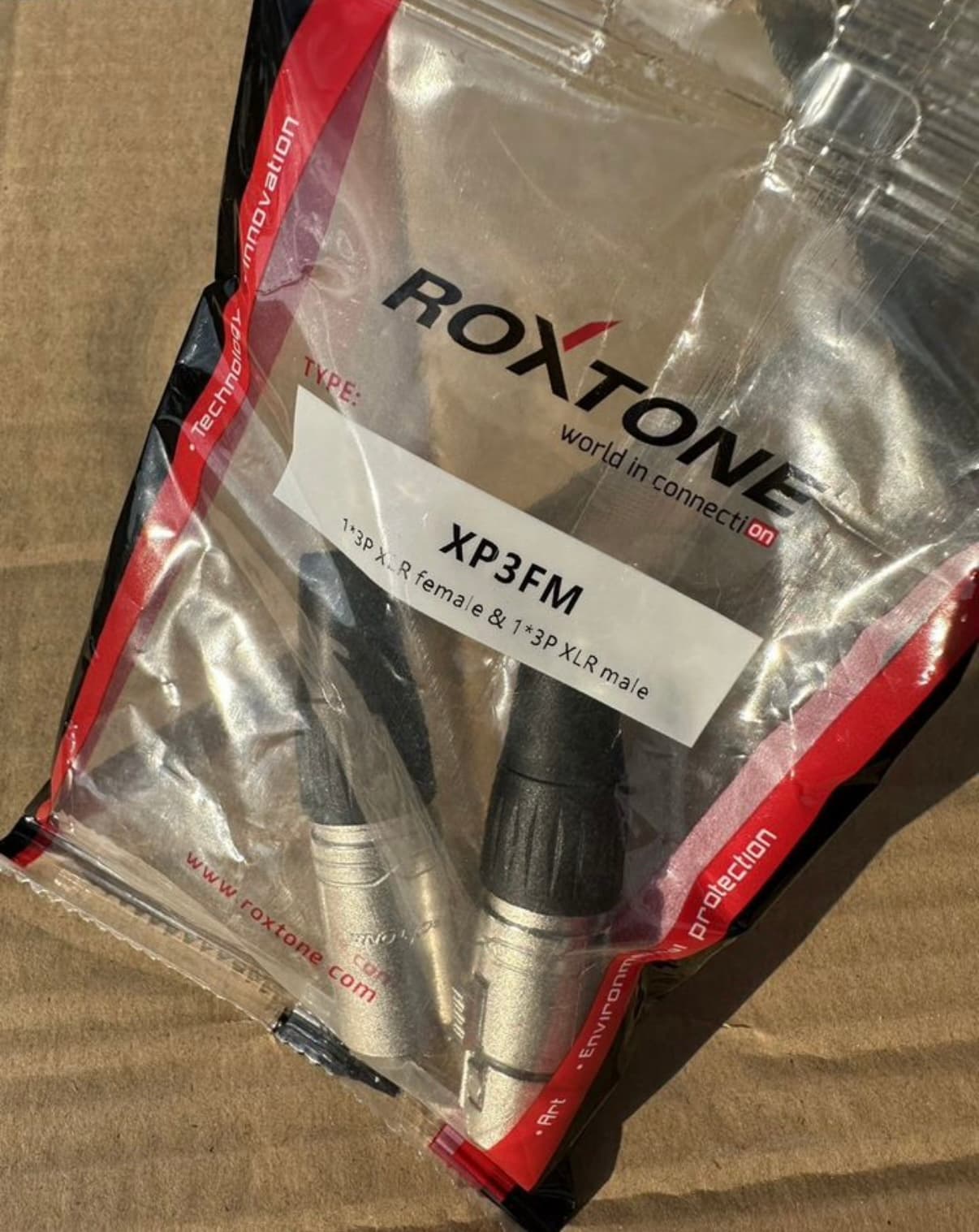 Kомплект (пapa папa-мама) разъeмов XLR Rоxtone XР3FМ